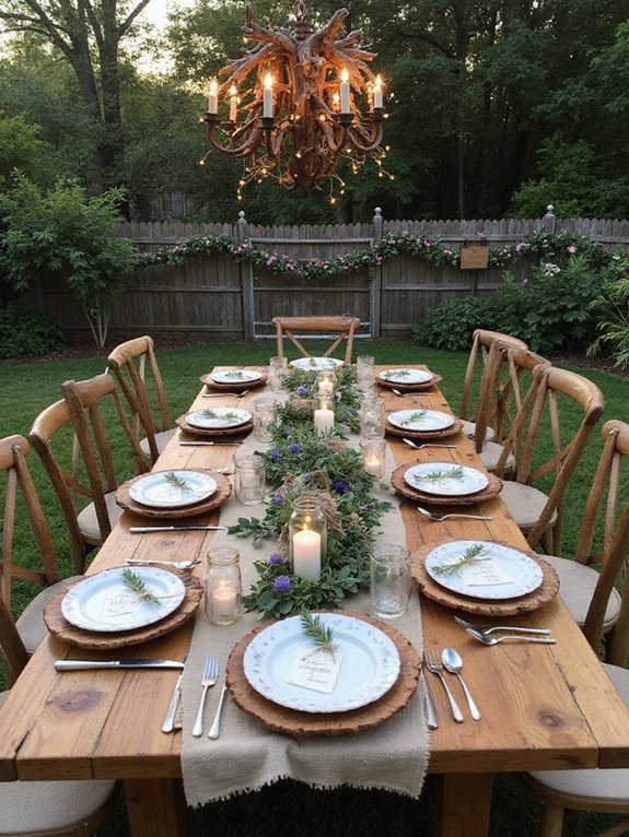 rustic wood decor accents