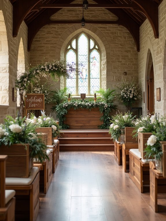 rustic wooden wedding decor