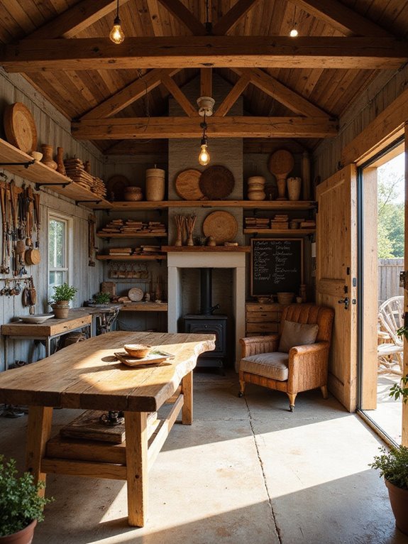 rustic woodworking shop essentials