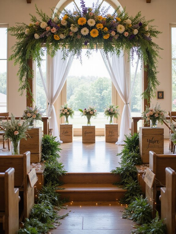 seasonal floral table arrangements