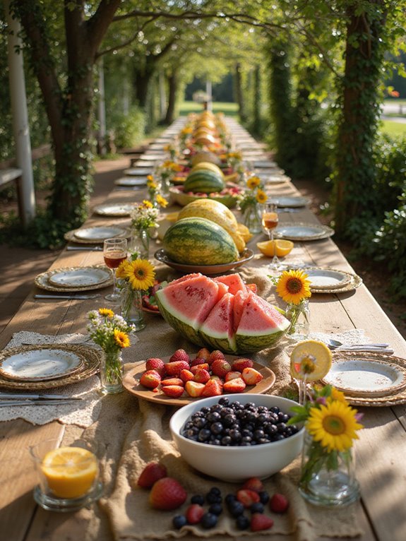 seasonal fruit decor accents