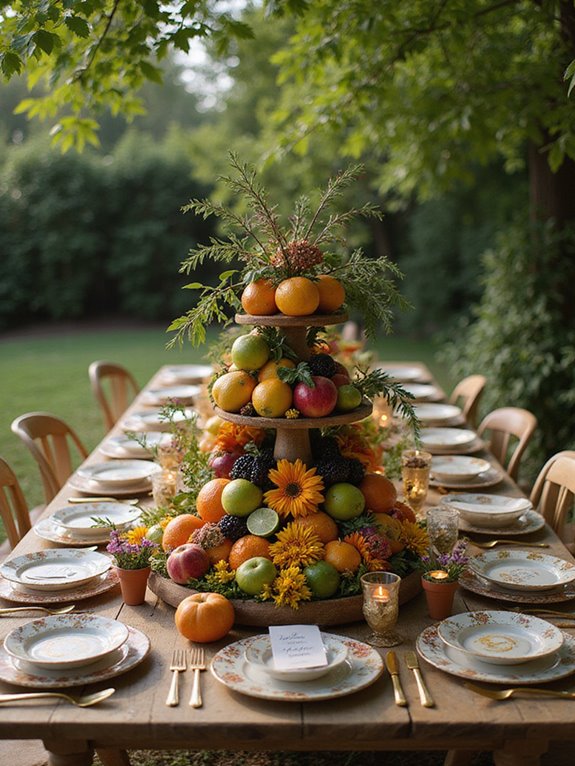 seasonal fruit wedding centerpieces