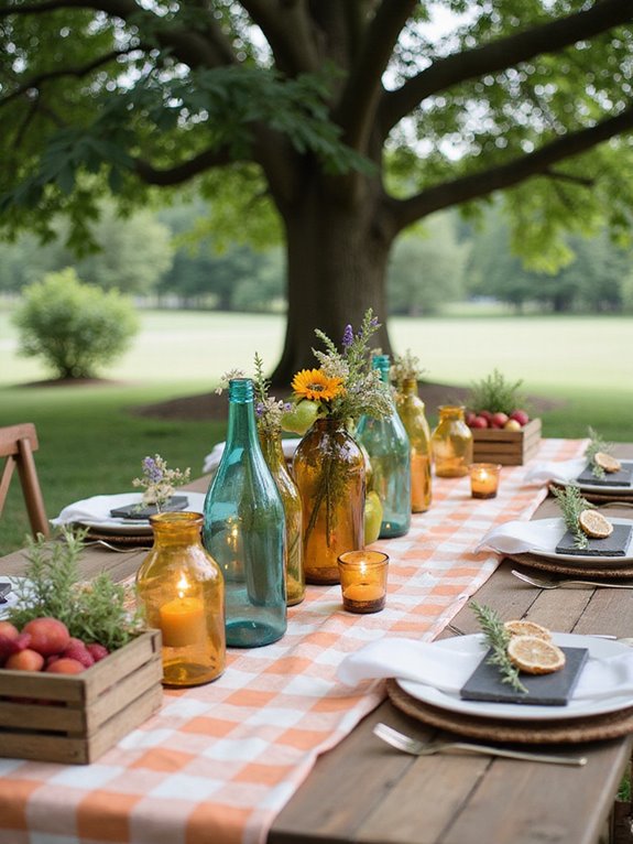 seasonal fruit wedding decor