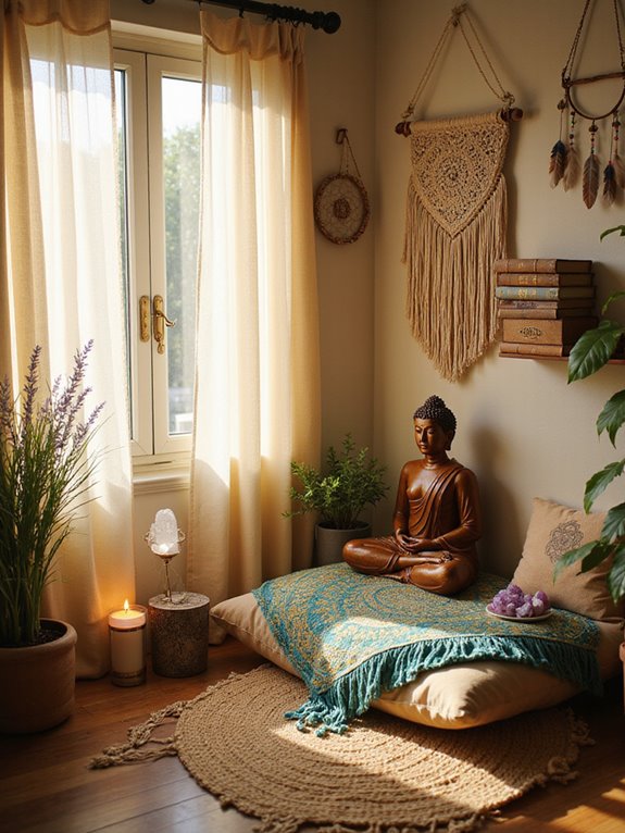 spiritual symbols enhance decor