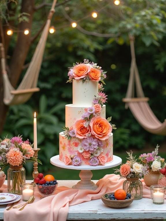 stunning cake display focal point