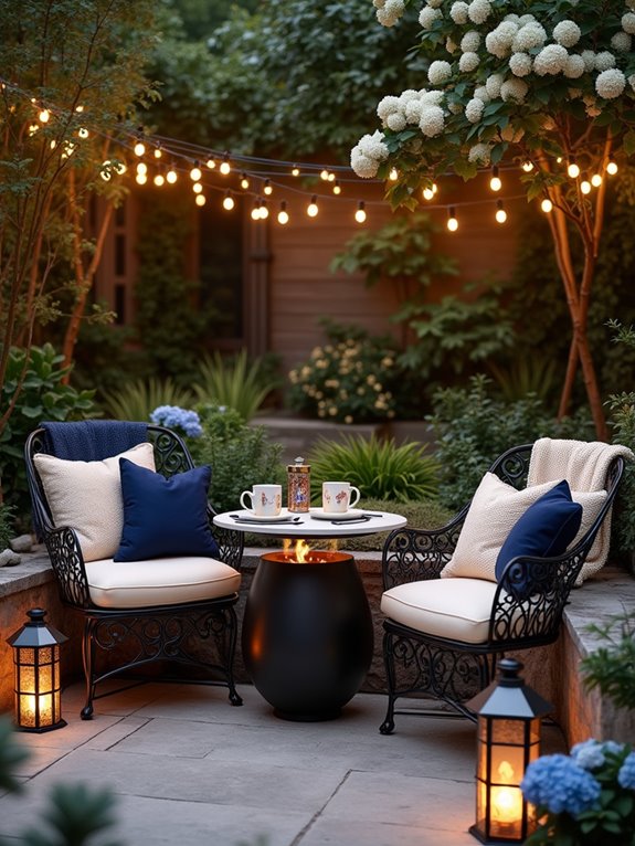 stylish outdoor dining retreat