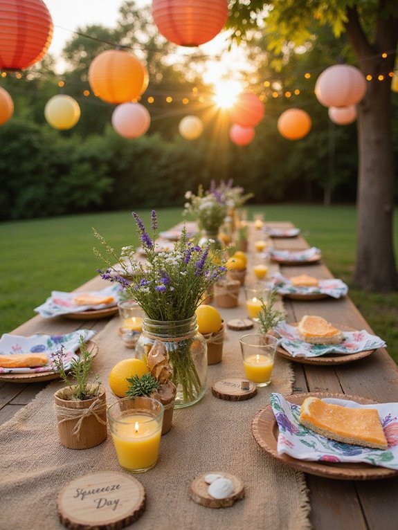 summer themed wedding favors