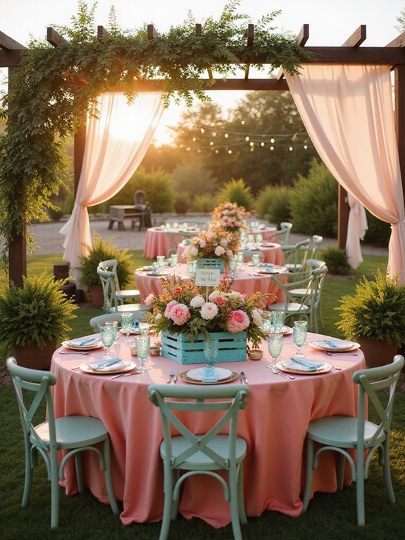 summer wedding color palette