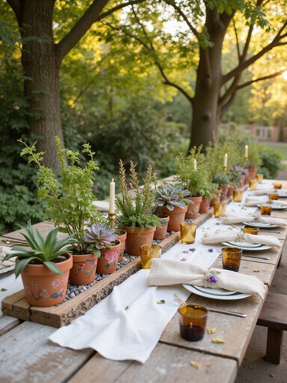 sustainable wedding table decor