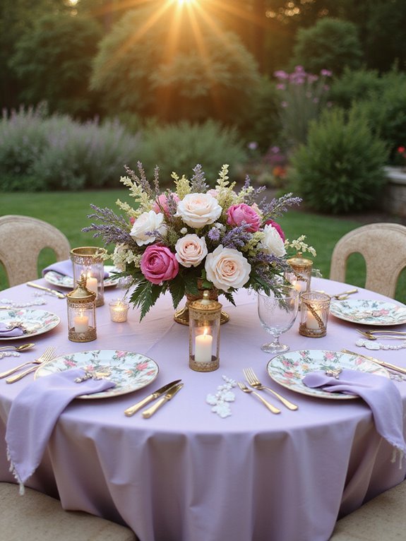 thematic wedding table settings