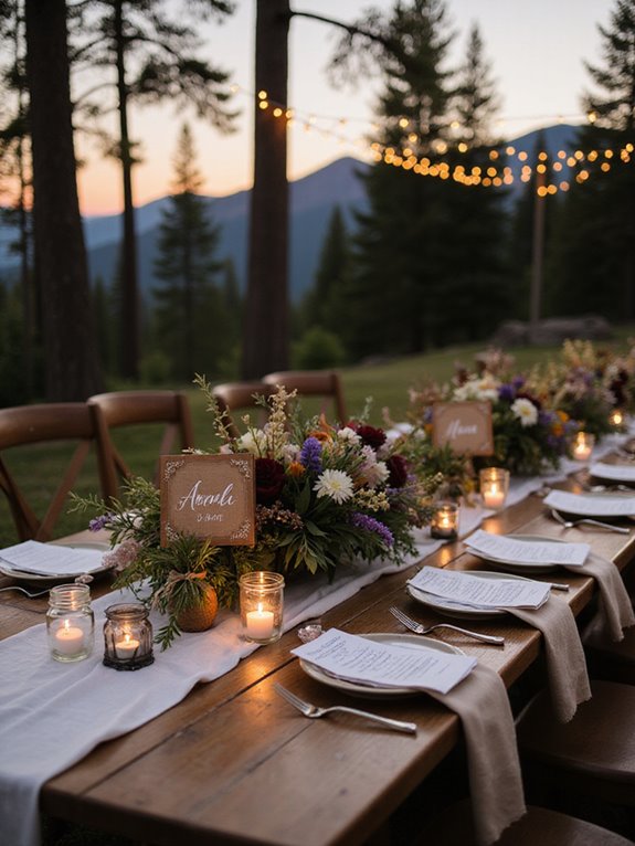 twinkling lights create ambiance