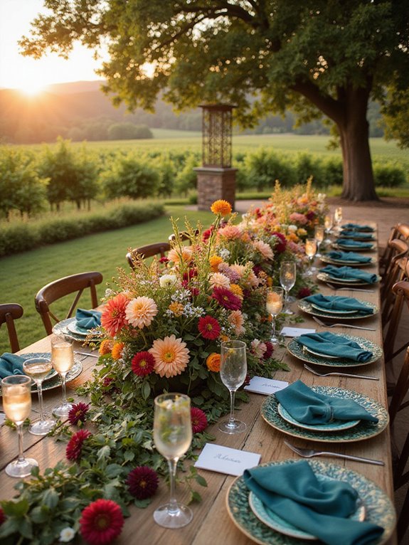 vibrant color and textures