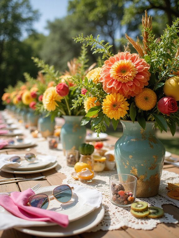 vibrant fruit filled centerpieces
