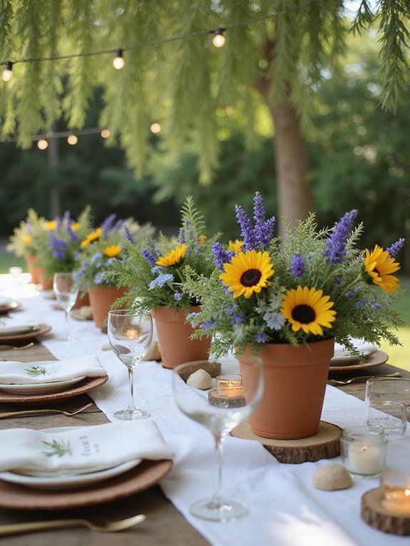 vibrant seasonal floral arrangements