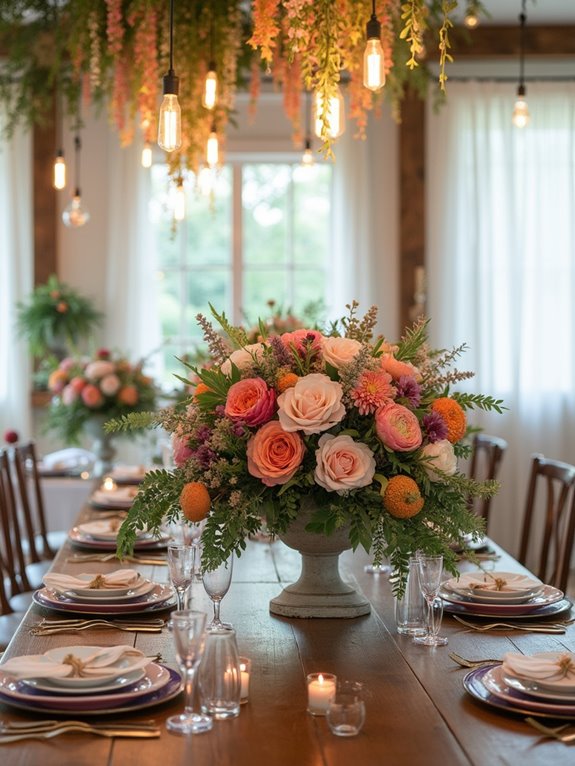 vibrant seasonal floral arrangements