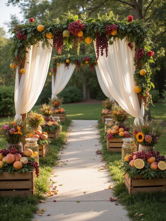 vibrant summer fruit accents