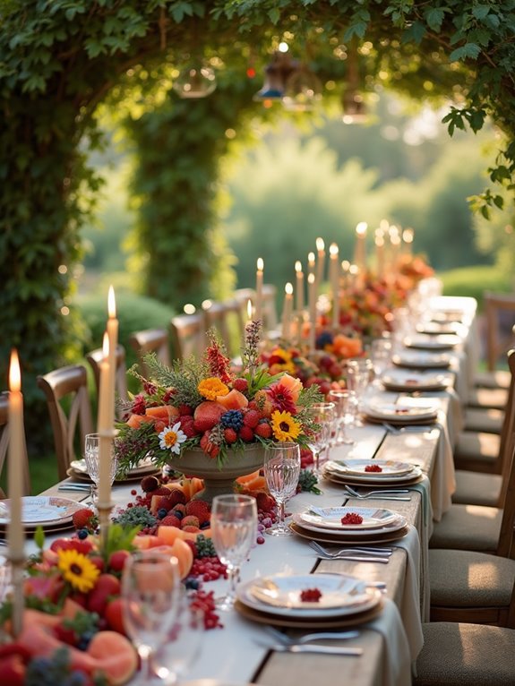 vibrant summer fruit displays