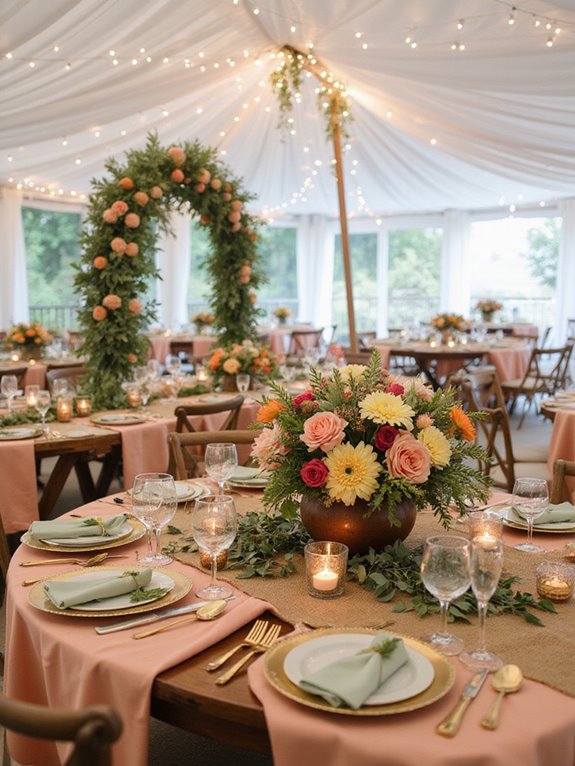 vibrant summer wedding colors