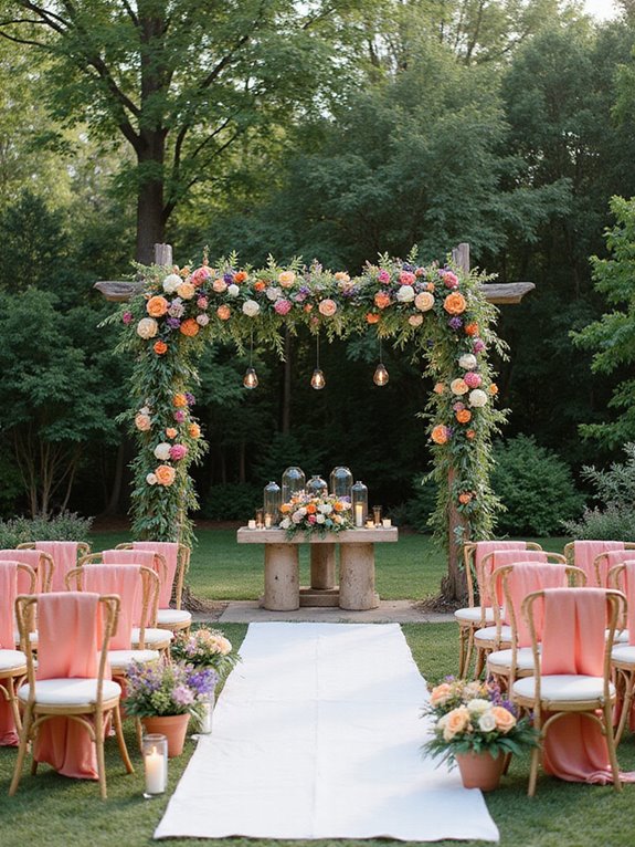 vibrant summer wedding colors