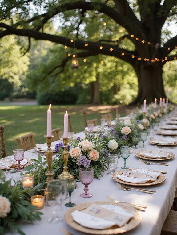 vintage ambiance with glassware