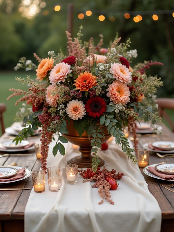 whimsical late summer florals