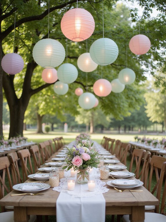 whimsical paper lantern decorations
