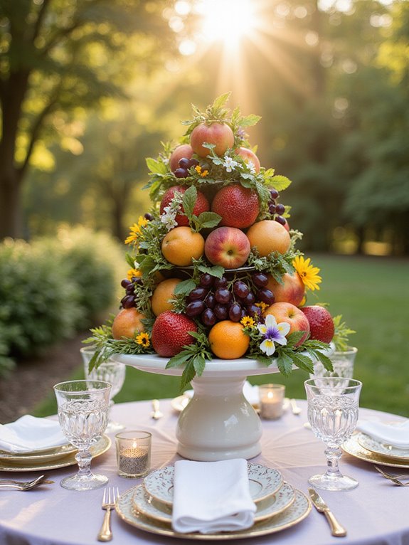 whimsical tropical fruit decorations