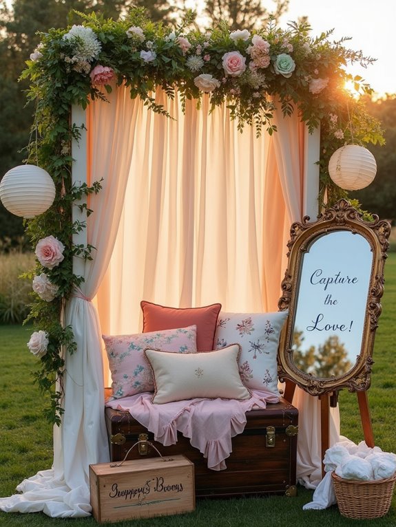 whimsical wedding photo booth