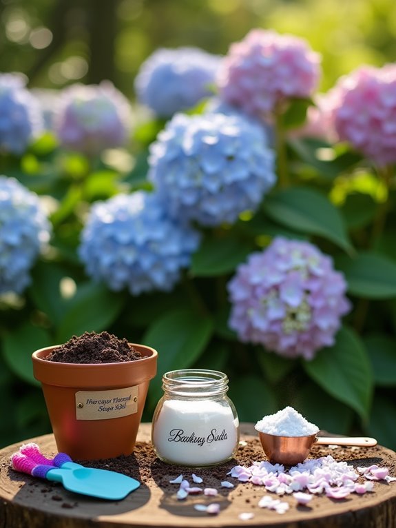 baking soda for healthy hydrangeas