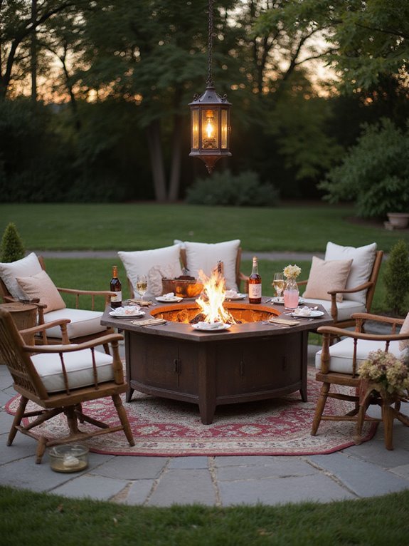 cozy outdoor fire experience