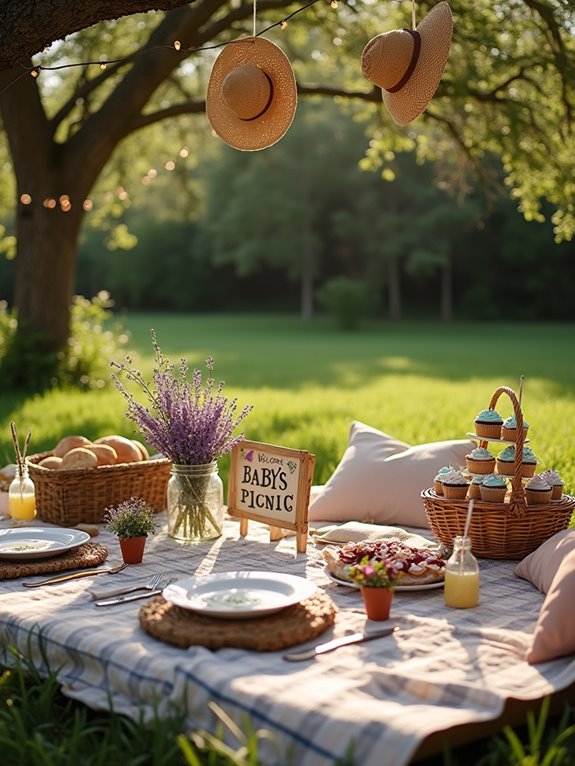 cozy outdoor picnic celebration