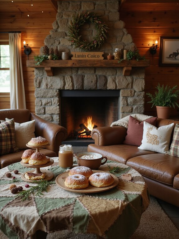 cozy woodland baby shower