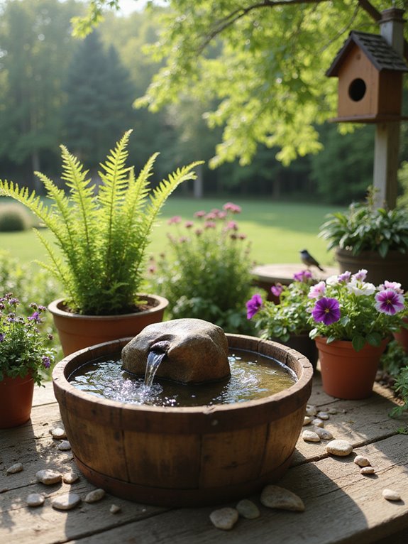 diy watertight container fountain