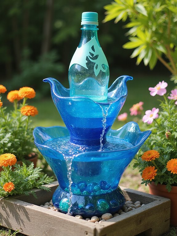 eco friendly plastic bottle fountain