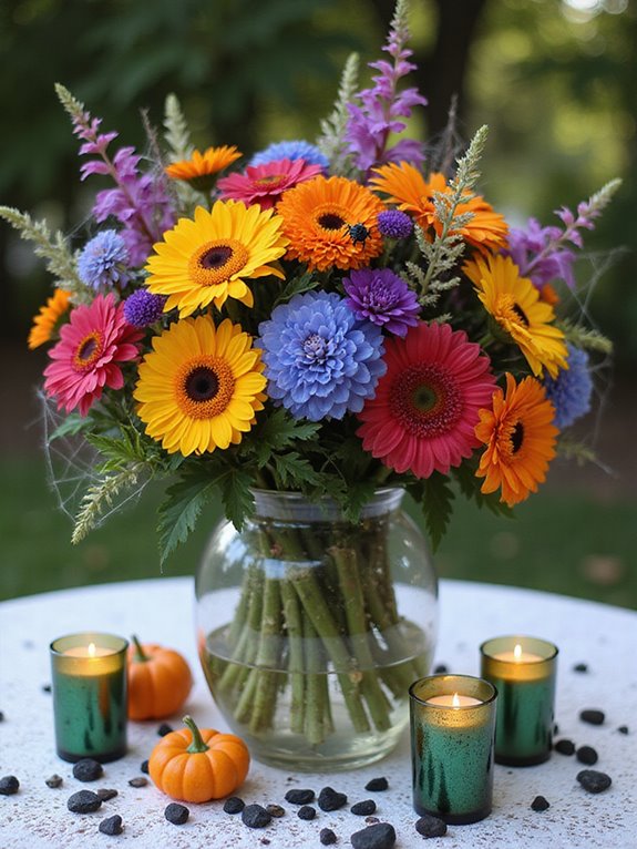 eerie floral bouquet combinations