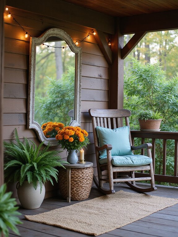 enhance porch with mirrors