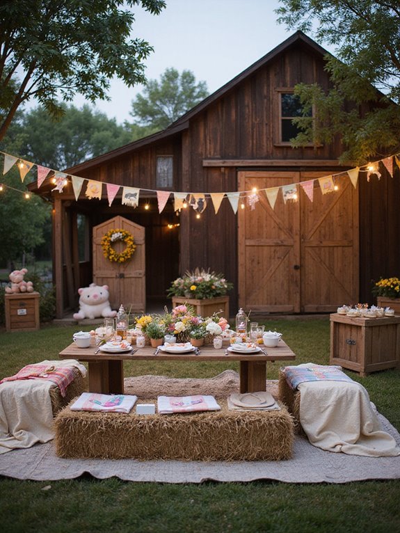 farm themed baby shower fun