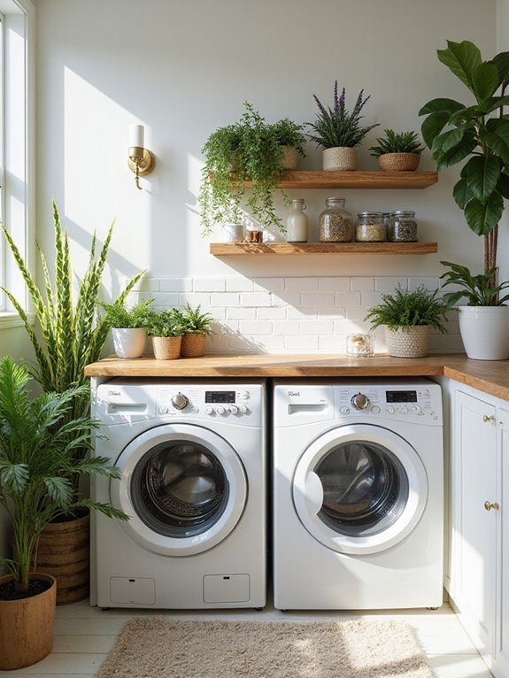 fresh plants for laundry