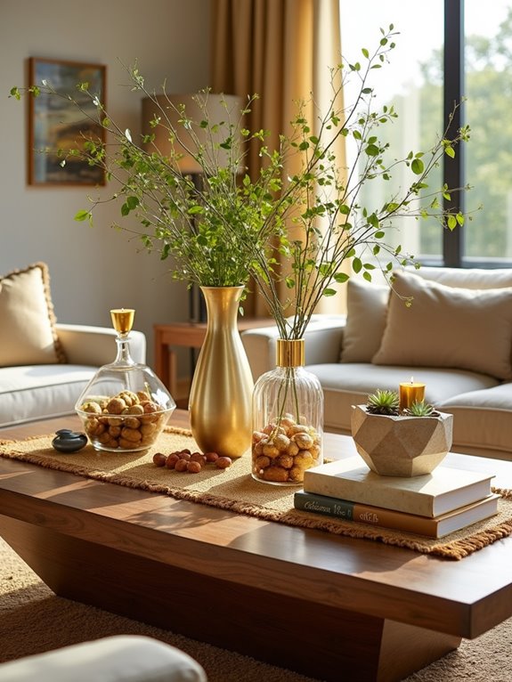 gold and natural elegance