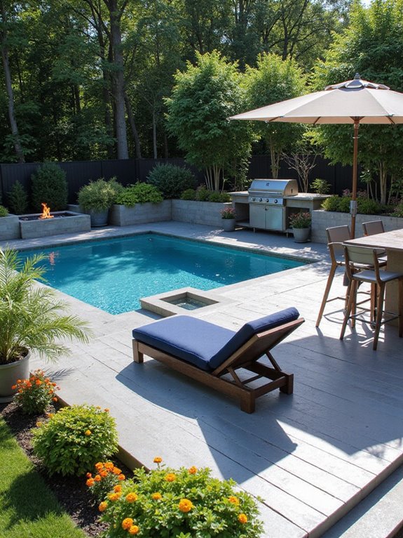 low maintenance aluminum pool decking