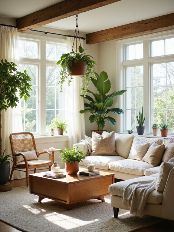 lush plants enhance home atmosphere