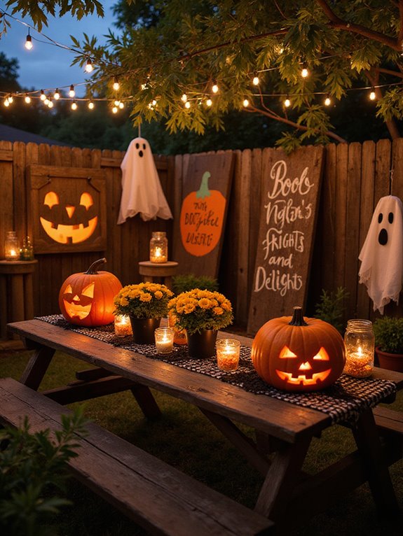 spooky festive string lights