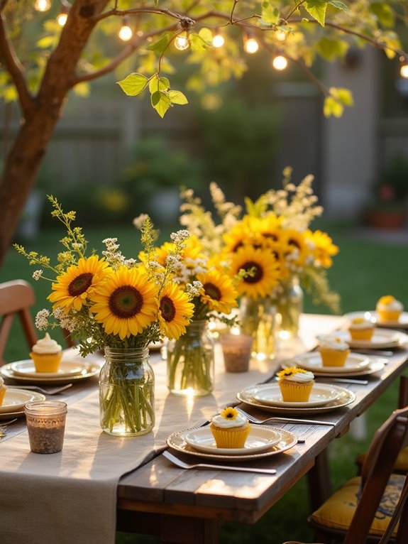 sunflower themed baby shower