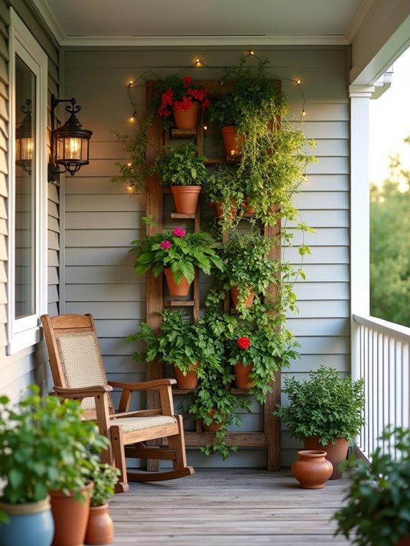 vibrant vertical garden creation
