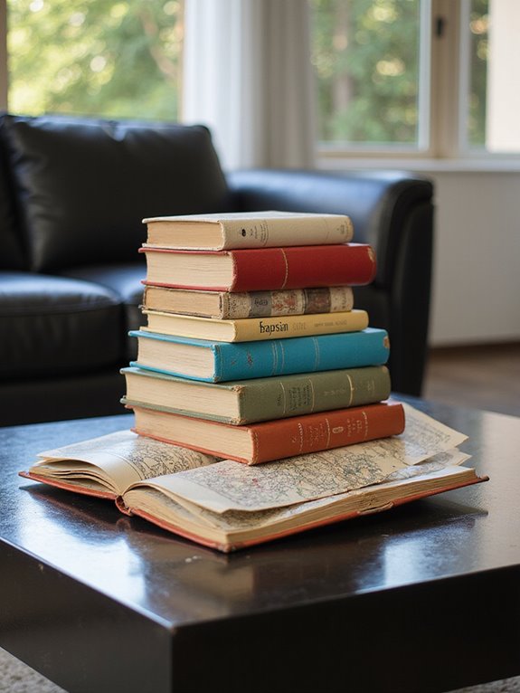 visually appealing book stacks