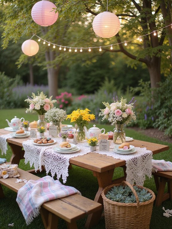 whimsical outdoor baby shower