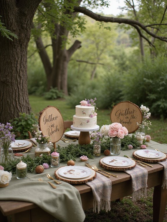 whimsical woodland baby shower