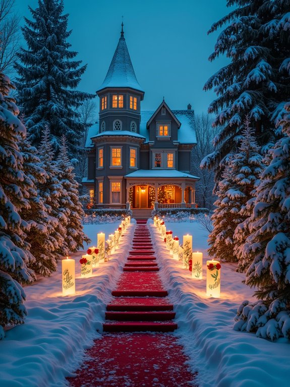 aqua candles for christmas