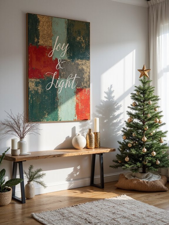 artistic typography for christmas