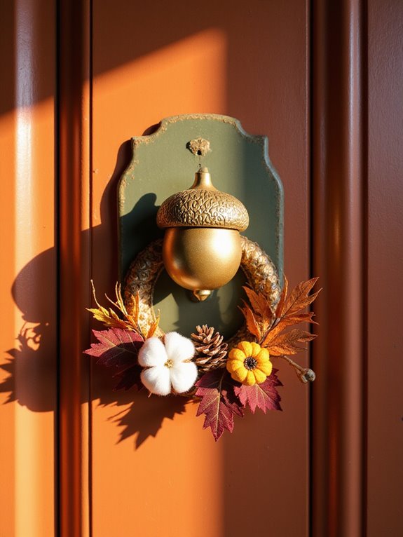 autumn themed decorative door knobs